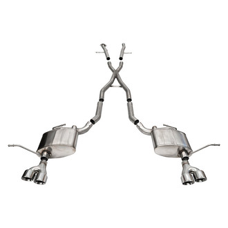 Corsa® - Xtreme™ 304 SS Cat-Back Exhaust System with Quad Rear Exit