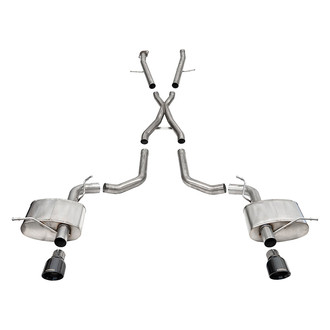 Corsa® - Xtreme™ 304 SS Cat-Back Exhaust System with Split Rear Exit