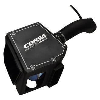 Corsa® - Closed Box Plastic Black Cold Air Intake System with Donaldson PowerCore® Blue Filter