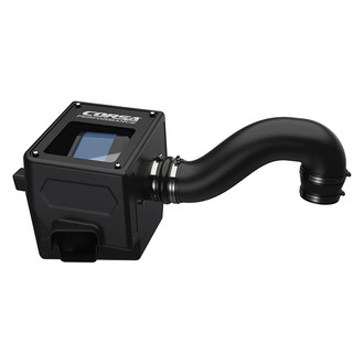 Corsa® - Closed Box Plastic Black Carbon Fiber Cold Air Intake System with Donaldson PowerCore® Blue Filter