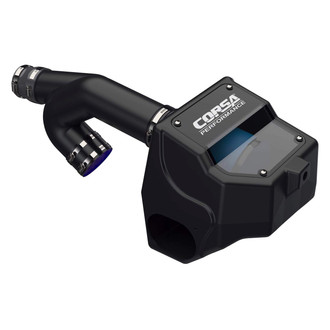 Corsa® - Closed Box Plastic Black Cold Air Intake System with Donaldson PowerCore® Blue Filter