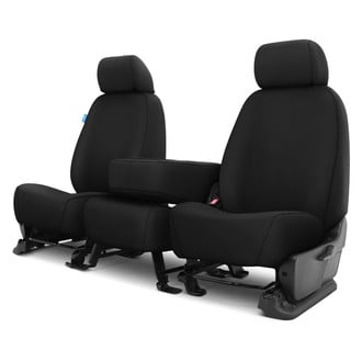 Covercraft® - SeatSaver™ Waterproof Polyester 1st Row Black Custom Seat Covers