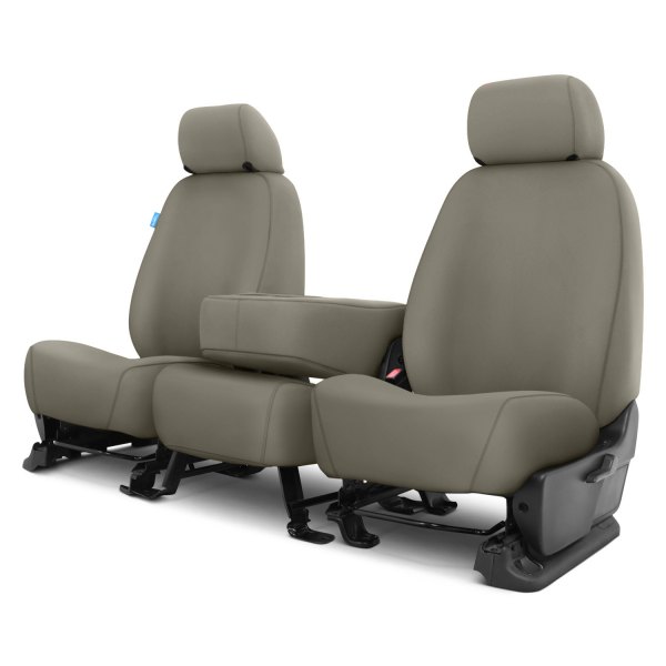  Covercraft® - SeatSaver™ Polycotton 1st Row Misty Gray Custom Seat Covers