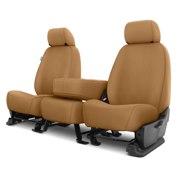  Covercraft® - SeatSaver™ Polycotton 1st Row Tan Custom Seat Covers