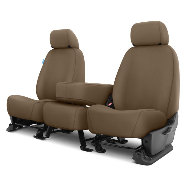  Covercraft® - SeatSaver™ Waterproof Polyester 1st Row Taupe Custom Seat Covers