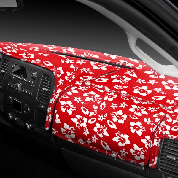  Coverking® - Designer Velour Hawaiian Red Custom Dash Cover