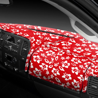 Coverking® - Designer Velour Hawaiian Red Custom Dash Cover