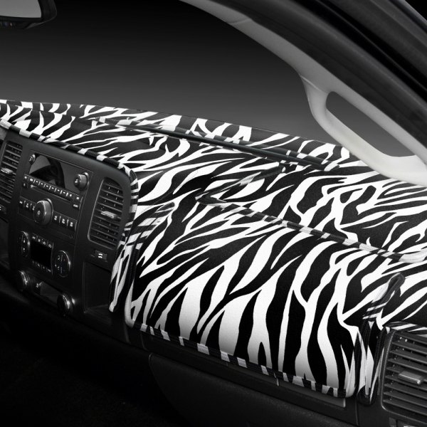  Coverking® - Designer Velour Zebra Custom Dash Cover