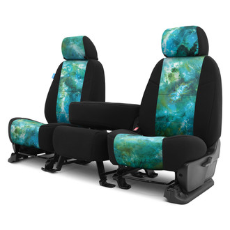 Coverking® - Designer Printed Neosupreme Nature Nebula 1st Row Aquatic Custom Seat Covers
