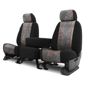 Coverking® - Designer Printed Neosupreme Animal Printed 1st Row Alligator Raptor Custom Seat Covers
