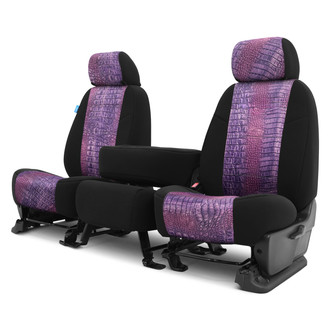 Coverking® - Designer Printed Neosupreme Animal Printed 1st Row Alligator Royal Custom Seat Covers