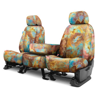 Coverking® - Designer Printed Neosupreme Nature Nebula 1st Row Painted Custom Seat Covers