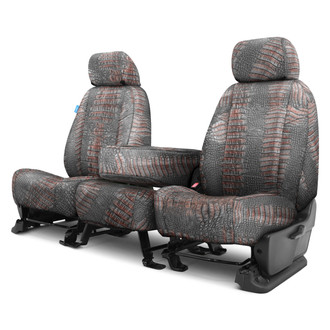 Coverking® - Designer Printed Neosupreme Animal Printed 1st Row Alligator Raptor Custom Seat Covers