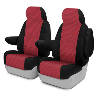Coverking® - Designer Printed Neosupreme Overlapping Shell 1st Row Shell Rose Custom Seat Covers