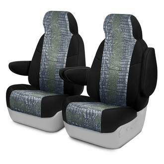 Coverking® - Designer Printed Neosupreme Animal Printed 1st Row Alligator Aquatic Custom Seat Covers