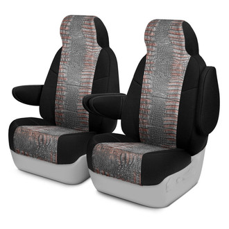 Coverking® - Designer Printed Neosupreme Animal Printed 1st Row Alligator Raptor Custom Seat Covers