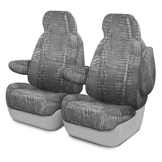Coverking® - Designer Printed Neosupreme Animal Printed 1st Row Alligator Steel Custom Seat Covers