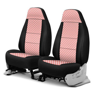Coverking® - Designer Printed Neosupreme Overlapping Shell 1st Row Shell Red Custom Seat Covers