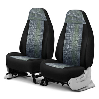 Coverking® - Designer Printed Neosupreme Animal Printed 1st Row Alligator Aquatic Custom Seat Covers