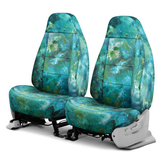 Coverking® - Designer Printed Neosupreme Nature Nebula 1st Row Aquatic Custom Seat Covers