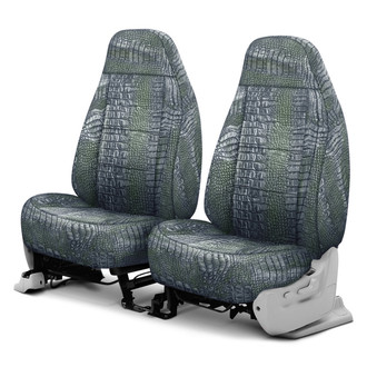 Coverking® - Designer Printed Neosupreme Animal Printed 1st Row Alligator Aquatic Custom Seat Covers