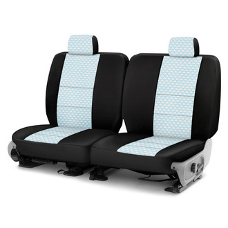 Coverking® - Designer Printed Neosupreme Overlapping Shell 3rd Row Shell Sky Custom Seat Covers