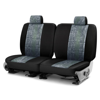Coverking® - Designer Printed Neosupreme Animal Printed 3rd Row Alligator Aquatic Custom Seat Covers