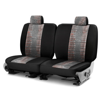 Coverking® - Designer Printed Neosupreme Animal Printed 3rd Row Alligator Raptor Custom Seat Covers