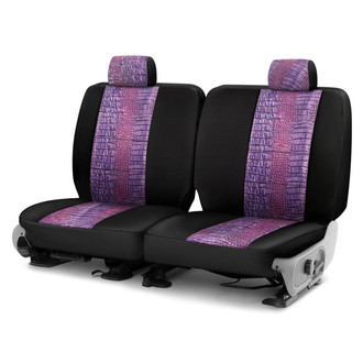 Coverking® - Designer Printed Neosupreme Animal Printed 3rd Row Alligator Royal Custom Seat Covers