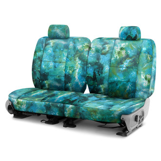 Coverking® - Designer Printed Neosupreme Nature Nebula 3rd Row Aquatic Custom Seat Covers