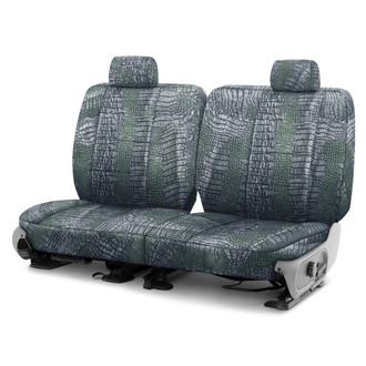 Coverking® - Designer Printed Neosupreme Animal Printed 3rd Row Alligator Aquatic Custom Seat Covers