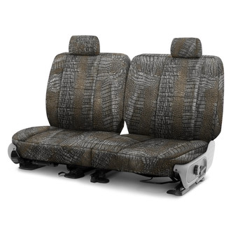 Coverking® - Designer Printed Neosupreme Animal Printed 3rd Row Alligator Camouflage Custom Seat Covers
