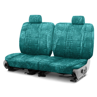 Coverking® - Designer Printed Neosupreme Animal Printed 3rd Row Alligator Jeweled Custom Seat Covers