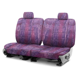 Coverking® - Designer Printed Neosupreme Animal Printed 3rd Row Alligator Royal Custom Seat Covers