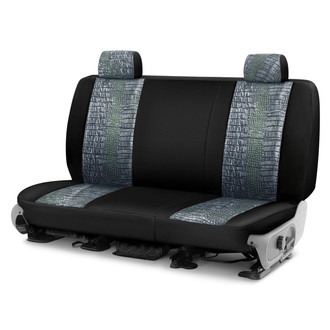 Coverking® - Designer Printed Neosupreme Animal Printed 2nd Row Alligator Aquatic Custom Seat Covers