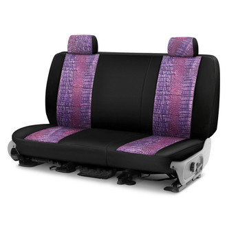 Coverking® - Designer Printed Neosupreme Animal Printed 2nd Row Alligator Royal Custom Seat Covers