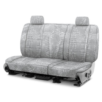 Coverking® - Designer Printed Neosupreme Animal Printed 2nd Row Alligator Pearl Custom Seat Covers