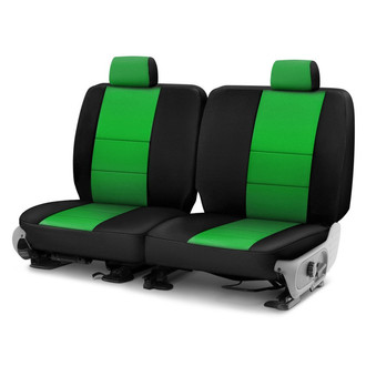 Coverking® - CR-Grade Neoprene 3rd Row Black & Synergy Green Custom Seat Covers