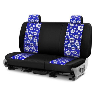 Coverking® - CR-Grade Neoprene 1st Row Black & Hawaiian Blue Custom Seat Covers
