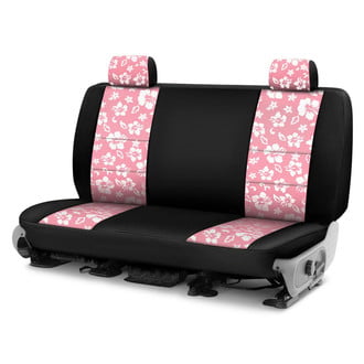 Coverking® - CR-Grade Neoprene 1st Row Black & Hawaiian Pink Custom Seat Covers