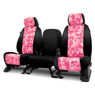 Coverking® - Digital 2nd Row Camo Pink Custom Seat Covers