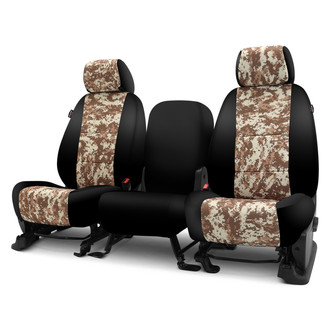 Coverking® - Digital 2nd Row Camo Sand Custom Seat Covers
