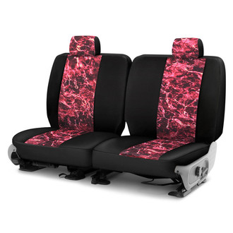 Coverking® - Mossy Oak™ 3rd Row Elements Crimson Custom Seat Covers