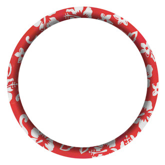 Coverking® - Designer Velour Hawaiian Red Steering Wheel Cover