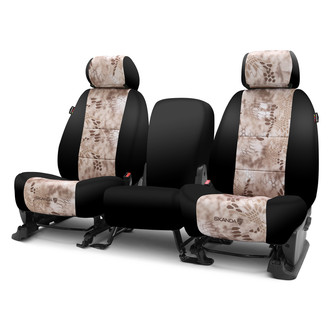 Coverking® - Kryptek™ Neosupreme 2nd Row Tactical Camo Nomad & Black Custom Seat Covers