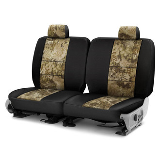 Coverking® - Kryptek™ Neosupreme 3rd Row Camo Highlander & Black Custom Seat Covers