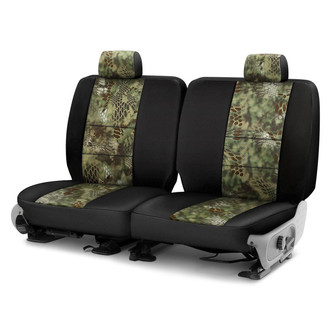 Coverking® - Kryptek™ Neosupreme 3rd Row Tactical Camo Mandrake & Black Custom Seat Covers