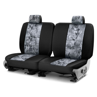 Coverking® - Kryptek™ Neosupreme 3rd Row Tactical Camo Raid & Black Custom Seat Covers