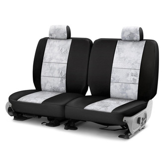 Coverking® - Kryptek™ Neosupreme 3rd Row Camo Yeti & Black Custom Seat Covers