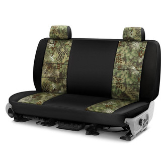 Coverking® - Kryptek™ Neosupreme 1st Row Tactical Camo Mandrake & Black Custom Seat Covers